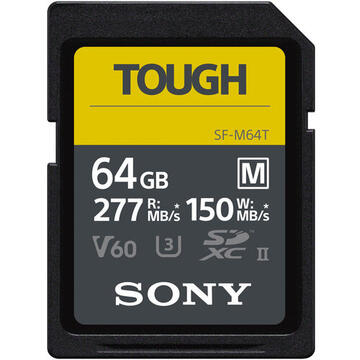 Card memorie Sony SDXC M Tough series 64GB UHS-II Class 10 U3 V60