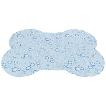 Culcusuri si genti Trixie Bone-shaped cooling mat, M: 60 × 45 cm, light blue