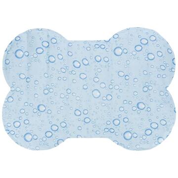 Culcusuri si genti Trixie Bone-shaped cooling mat, M: 60 × 45 cm, light blue