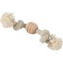 Jucarii animale ZOLUX WILD MIX GIANT A rope toy, 2 knots, with a wooden disc