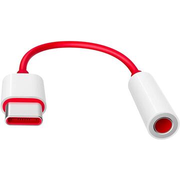 OnePlus Adaptor USB Type C La Jack 3.5mm Rosu