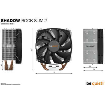 be quiet! Shadow Rock Slim 2 160W - BK032