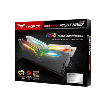 Memorie Team Group T-Force Nighthawk, LED, DDR4-3200, CL16 - 16 GB Kit