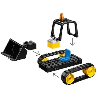 LEGO City Great Vehicles - Buldozer pentru constructii 60252, 126 piese