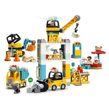 LEGO DUPLO - Macara si constructie 10933, 123 piese