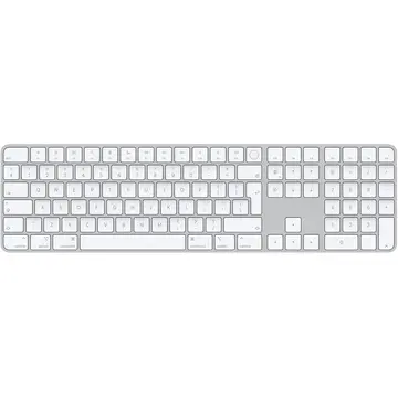 Tastatura Apple Magic Keyboard (2021) with Touch ID and Numeric Keypad - Romanian (2021) - Silver