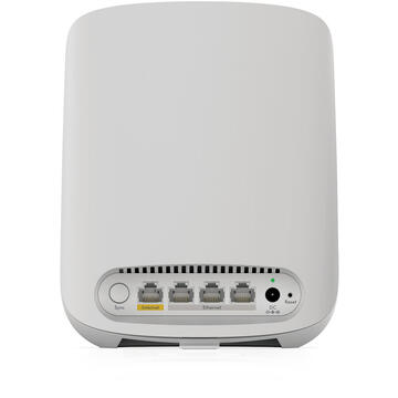 Router wireless Netgear Orbi Mesh WiFi System (RBK353) | WiFi 6 Mesh Router with 2 Satellite Extenders |WiFi Mesh Whole Home Dual Band Coverage up to 3,750 sq. ft. and 30 Devices | AX1800 WiFi 6 (Up to 1.8 Gbps)