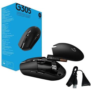 Mouse Logitech G305 LightSpeed Hero 12K DPI, Negru