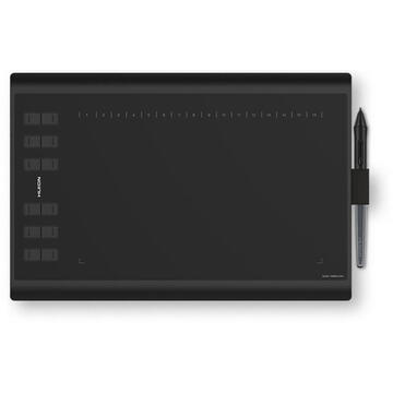 Tableta grafica HUION H1060P graphic tablet 5080 lpi 250 x 160 mm USB Black
