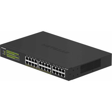 Switch Netgear GS324P Unmanaged Gigabit Ethernet (10/100/1000) Black 1U Power over Ethernet (PoE)