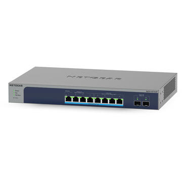 Switch Netgear 8-Port Multi-Gigabit/10g Ethernet Ultra60 PoE++ Smart Managed Pro Switch with 2 SFP+ Ports (MS510TXUP)