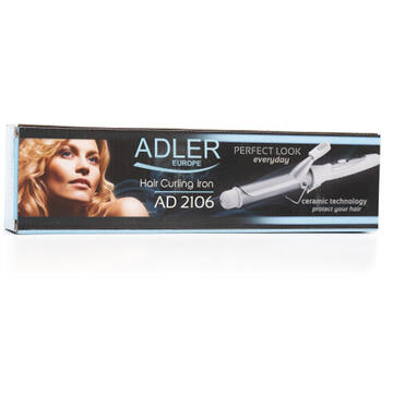 Ondulator Adler AD2106, 40W, 25mm, Alb/Gri