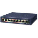 Switch PLANET GSD-908HP network switch Unmanaged Gigabit Ethernet (10/100/1000) Power over Ethernet (PoE) Blue