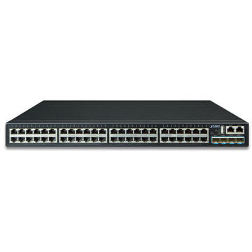 Switch PLANET SGS-6341-48T4X network switch Managed L3 Gigabit Ethernet (10/100/1000) 1U Black