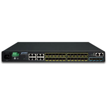 Switch PLANET SGS-6341-16S8C4XR network switch Managed L3 Gigabit Ethernet (10/100/1000) 1U Black