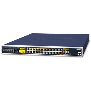Switch PLANET IGS-6325-24P4S network switch Managed L3 Gigabit Ethernet (10/100/1000) Power over Ethernet (PoE) 1U Blue