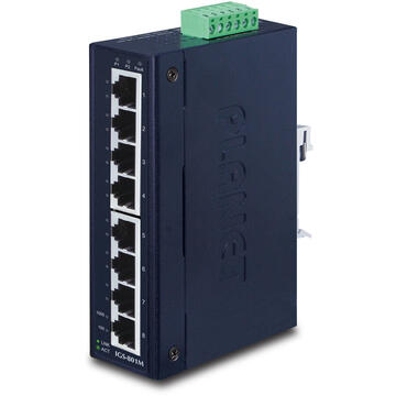 Switch PLANET IGS-801M network switch Managed L2/L4 Gigabit Ethernet (10/100/1000) 1U Blue