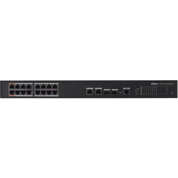 Switch Dahua Europe PFS4218-16ET-190 Managed L2 Fast Ethernet (10/100) Black 1U Power over Ethernet (PoE)