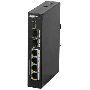 Switch Dahua Europe PFS4206-4P-120 network switch Managed L2 Fast Ethernet (10/100) Black Power over Ethernet (PoE)