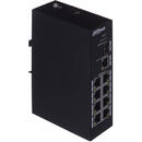 Switch Dahua Europe PFS3110-8T network switch Unmanaged L2 Fast Ethernet (10/100) Black