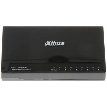 Switch DAHUA PFS3008-8GT-L 8-port network switch, black