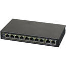 Switch PULSAR S108 network switch Fast Ethernet (10/100) Black Power over Ethernet (PoE)