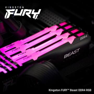 Memorie Kingston DDR4 - 32GB - 2666 - CL - 16 Beast RGB Quad Kit