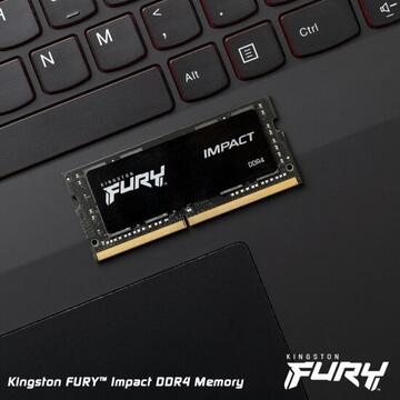 Memorie laptop Kingston DDR4 - 32GB - 2666 - CL - 15 Impact Dual Kit