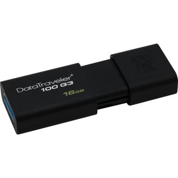 Memorie USB Kingston DataTraveler 100 G3 16 GB, USB stick (black, 3-Pack, USB 3.2 A gene 1)