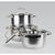 MAESTRO MR-3516-6M Pots set Stainless steel 3 pcs. Silver