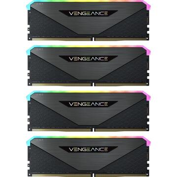 Memorie Corsair DDR4 - 64GB 3600 - CL - 18 Vengeance RGBRT Quad Kit black