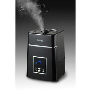 Umidificator CA604 Clean Air Optima , 9,6 litri/zi, Timer, Ionizator, Telecomanda, Display digital 6 L 138 W Negru