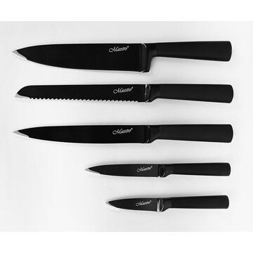 Set of 5 knives in block MAESTRO MR-1413, stainless steel