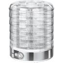 Deshidrator Deshidratator pentru alimente MPM, 5 tavi, Controlul temperaturii (35 ° C-70 ° C), Fara BPA, Transparent
