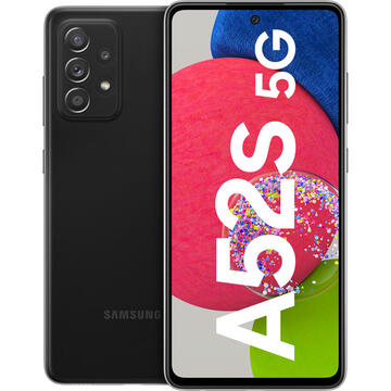 Smartphone Samsung Galaxy A52s 128GB 6GB RAM 5G Dual SIM Enterprise Edition Jack 3.5mm Awesome Black