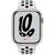 Smartwatch Apple Nike 7, GPS, Carcasa Starlight Aluminium 45mm, Pure Platinum/Black Nike Sport Band