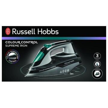 Fier de calcat Russell Hobbs Colour Control Supreme 25400-56 3100 W 380 ml Negru/Gri