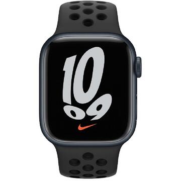 Smartwatch Apple Watch Nike Series 7 GPS, 41mm Midnight Aluminium Case with Anthracite/Black Nike Sport Band - Regular