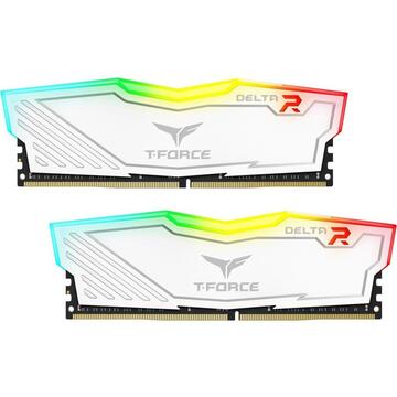 Memorie Team Group DDR4 -16GB - 3200 - CL - 16 T-Force Delta white Dual Kit