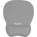 Mousepad Delock ergonomic with gel wrist rest - 245x206 Gri