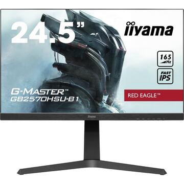 Monitor LED Iiyama 24 LED G-Master GB2570HSU-B1 - FHD ETE Fast IPS Panel 165Hz Negru