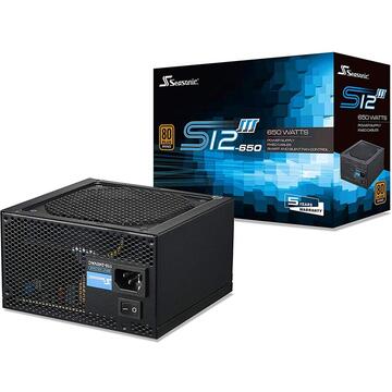 Sursa Seasonic S12III-650 650W 4x PCIe black