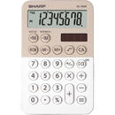 Calculator de birou Calculator de birou, 8 digits, 120 x 76 x 23 mm, dual power, SHARP EL-760RBLA - bej/alb