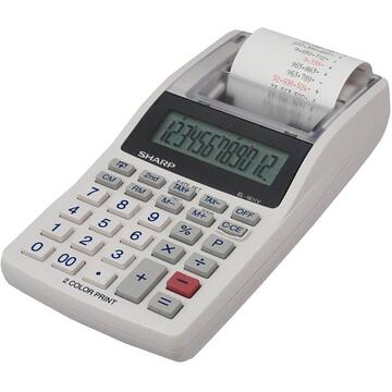 Calculator de birou Calculator cu banda, 12 digits, SHARP EL-1611V - alb