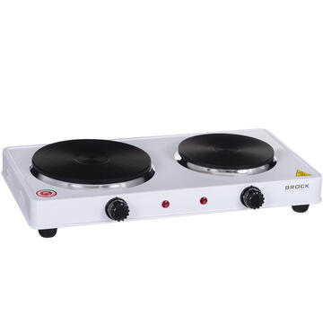 Plita BROCK EP 200 WH Electric cooker Double burner 18,5/15,5 cm 2500 W White