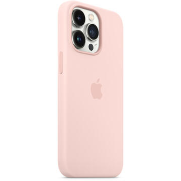 Husa Apple Original Silicon iPhone 13 Pro Max, MagSafe, Chalk Pink
