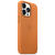 Husa Apple Original Leather iPhone 13 Pro Max, MagSafe, Golden Brown