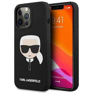 Husa Karl Lagerfeld Husa Silicon Karl's Head iPhone 13 Pro Max Negru