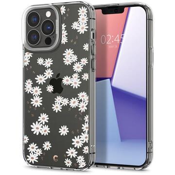 Husa Cyrill by Spigen Husa Cecile Series iPhone 13 Pro Max White Daisy
