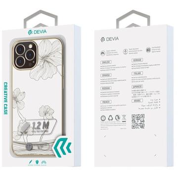 Husa Devia Husa Crystal Flora iPhone 13 Pro Max Gold (cristale)